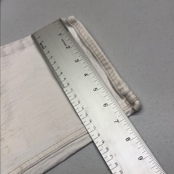 ABERCROMBIE & FITCH WHITE 90s ULTRA HIGH-RISE STRAIGHT JEANS 2/26x31 ⭐️ - Picture 14 of 14